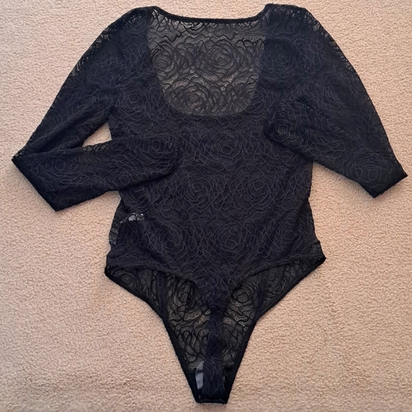 FREE PEOPLE LACE BODYSUIT  M - Picture 5 of 13